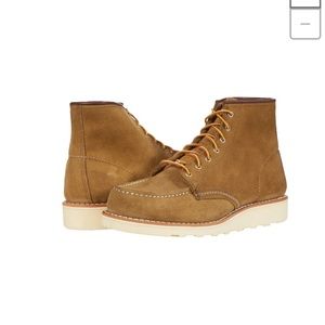 Red Wing Heritage 6" Classic Moc Suede Honey Chinook | Size 6.5 Women’s
